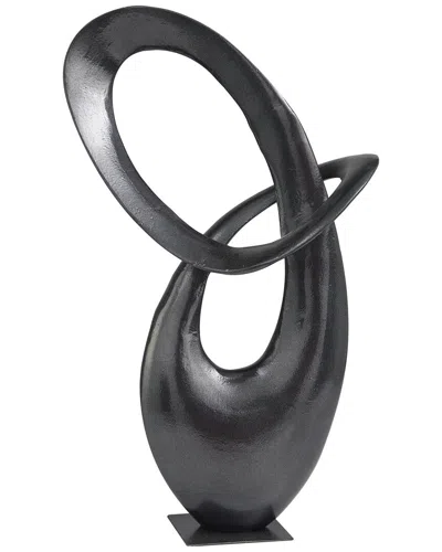 Peyton Lane Contemporary Metal Sculpture In Black