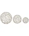 Peyton Lane Contemporary Metal Sculpture Set In Silver