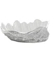 Peyton Lane Contemporary Metal Serving Bowl In Silver