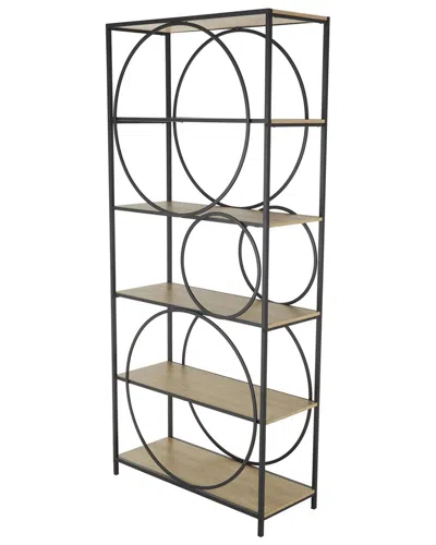Peyton Lane Contemporary Metal Shelving Unit In Black