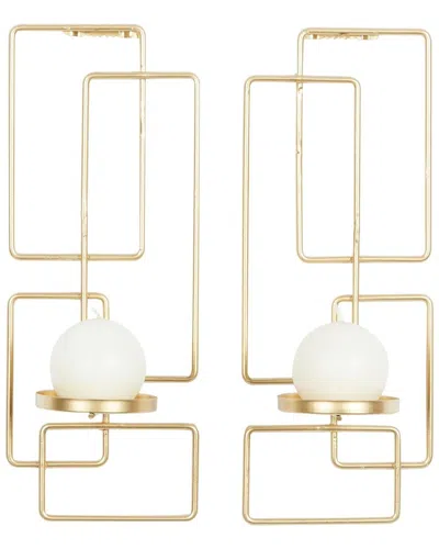 Peyton Lane Contemporary Metal Wall Sconce Set In Multi