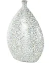 Peyton Lane Contemporary Mother-of-pearl Shell Vase In Blue