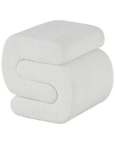 Peyton Lane Contemporary Ottoman In Neutral