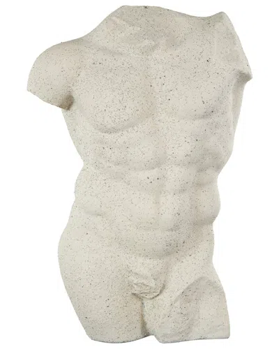 Peyton Lane Contemporary Polystone Sculpture In White
