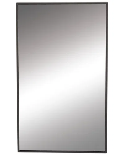 Peyton Lane Contemporary Rectangle Black Wood Wall Mirror