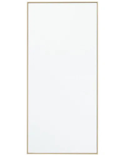 Peyton Lane Contemporary Rectangle Gold Wood Wall Mirror