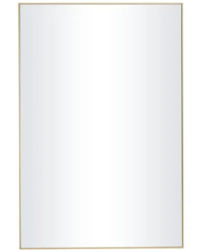 PEYTON LANE PEYTON LANE CONTEMPORARY RECTANGLE GOLD WOOD WALL MIRROR