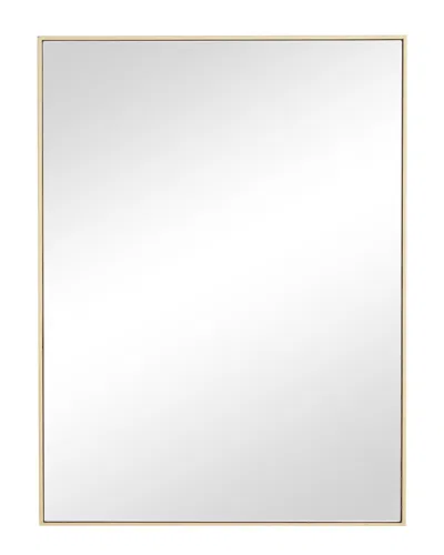 Peyton Lane Contemporary Rectangle Gold Wood Wall Mirror