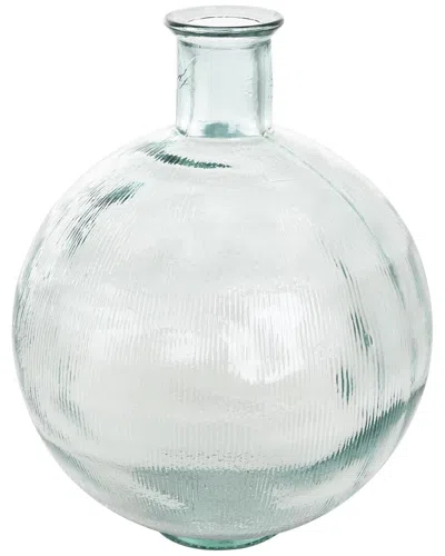 Peyton Lane Contemporary Recycled Glass Vase In Blue
