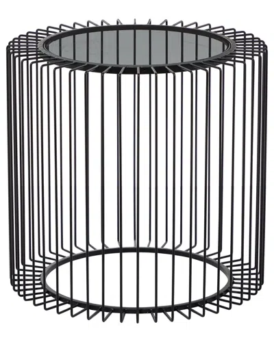 Peyton Lane Contemporary Round Accent Table In Black