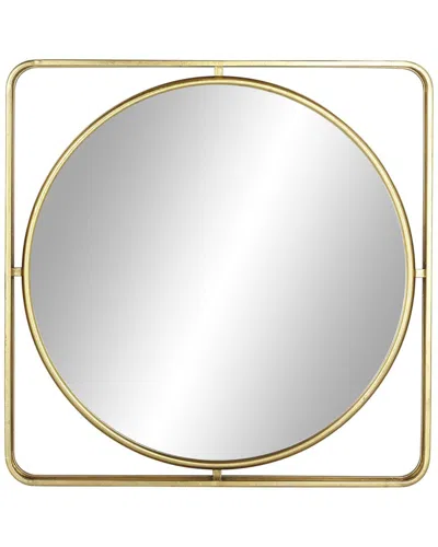 Peyton Lane Contemporary Round Metal Wall Mirror