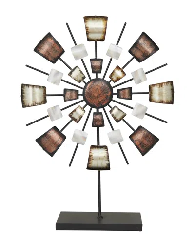 Peyton Lane Contemporary Starburst  Metal Sculpture In Multi