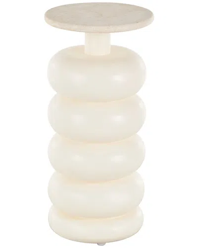 Peyton Lane Contemporary Teak Accent Table In Neutral
