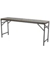 Peyton Lane Contemporary Teak Wood Console Table In Multi