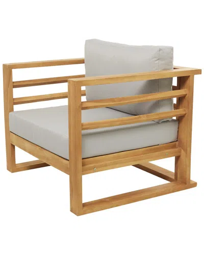 Peyton Lane Contemporary Teak Wood Outdoor Chair In Brown