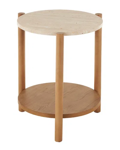 Peyton Lane Contemporary Wood Accent Table In Brown