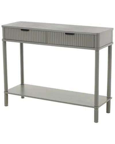 Peyton Lane Contemporary Wood Console Table In Gray