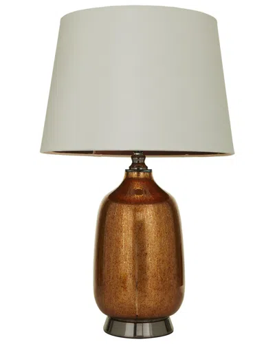 Peyton Lane Copper Glass Gourd Style Base Table Lamp