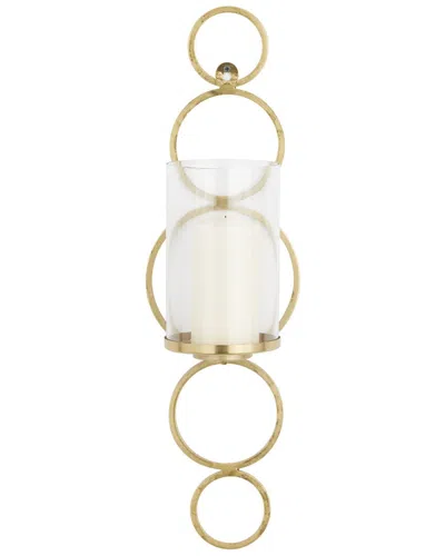 Peyton Lane Cosmoliving By Cosmopolitan Glam Wall Sconce In Gold