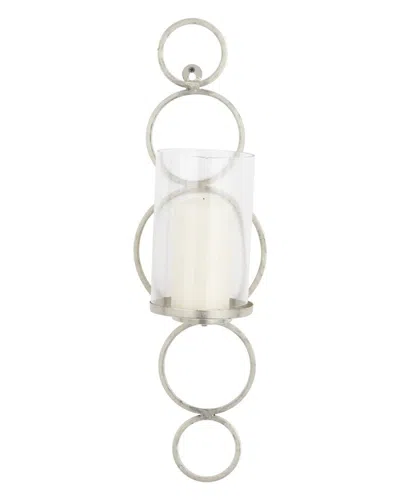Peyton Lane Cosmoliving By Cosmopolitan Modern Wall Sconce In Silver
