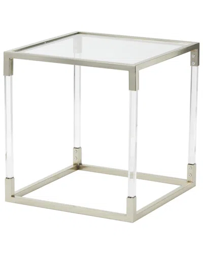 Peyton Lane Cube Shaped Accent Table In Neutral