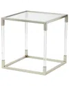 Peyton Lane Cube Shaped Accent Table In Neutral