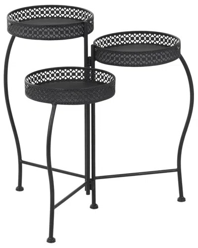 Peyton Lane Curved Folding 3-tier Plant Stand
