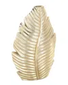 Peyton Lane Curved Metallic Vase In Gold