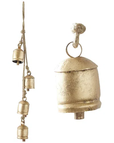 Peyton Lane Decorative Cow Bells In Brown