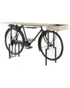 Peyton Lane Discontinued Discontinued  Rustic Mango Wood Console Table In Black