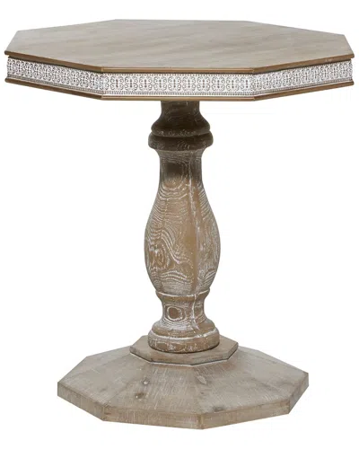 Peyton Lane Dnu  Handmade Carved Accent Table