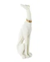 Peyton Lane Dog Sitting Sculpture In Cream