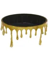 Peyton Lane Drip Coffee Table In Gold