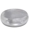 Peyton Lane Drum Shaped Coffee Table In Silver