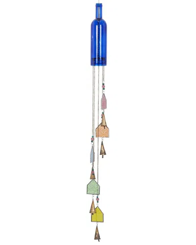 Peyton Lane Eclectic Glass Windchime In Multi