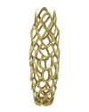 Peyton Lane Eclectic Gold Vase In Gold