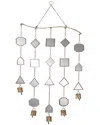 Peyton Lane Eclectic Metal Windchime In Brown