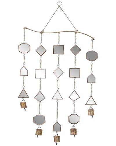 Peyton Lane Eclectic Metal Windchime In Metallic