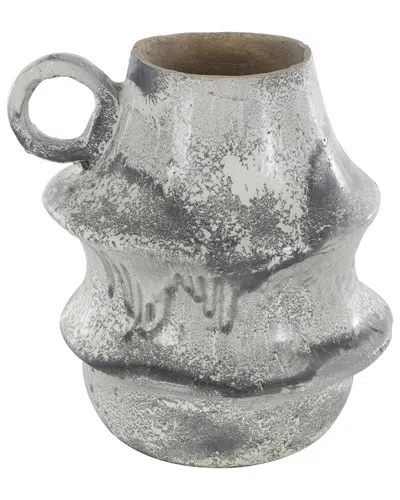 Peyton Lane Eclectic Paper Mache Vase In Gray