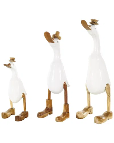 PEYTON LANE PEYTON LANE FARMHOUSE BAMBOO WOOD SCULPTURE SET