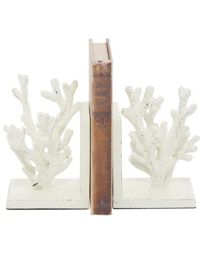 Peyton Lane Farmhouse Bookends In White