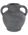 Peyton Lane Farmhouse Ceramic Vase In Gray