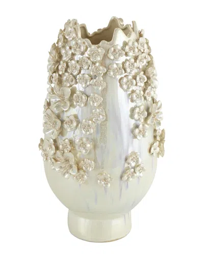 Peyton Lane Farmhouse Ceramic Vase In Neutral