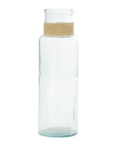 Peyton Lane Farmhouse Spanish Clear Recycled Glass Vase