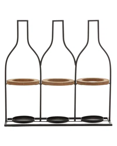 Peyton Lane Farmhouse Wine Holder In Yellow