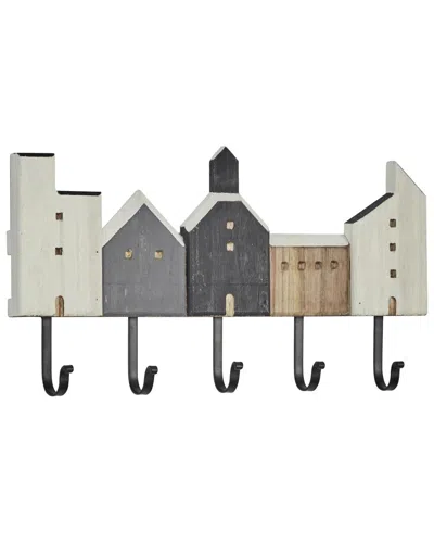Peyton Lane Farmhouse Wooden Wall Hook In Multi