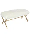 Peyton Lane Faux Fur Bench