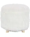 Peyton Lane Faux Fur Foot Stool