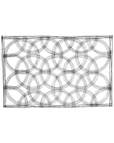 Peyton Lane Geometric Black Metal Quatrefoil Home Wall Decor