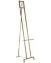 Peyton Lane Geometric Gold Metal Tall Adjustable Display Stand 3-tier Easel  With Chain Support In Gold